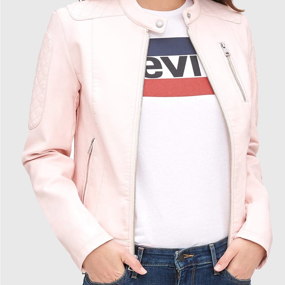 Emma pink quilted Levi’s jacket